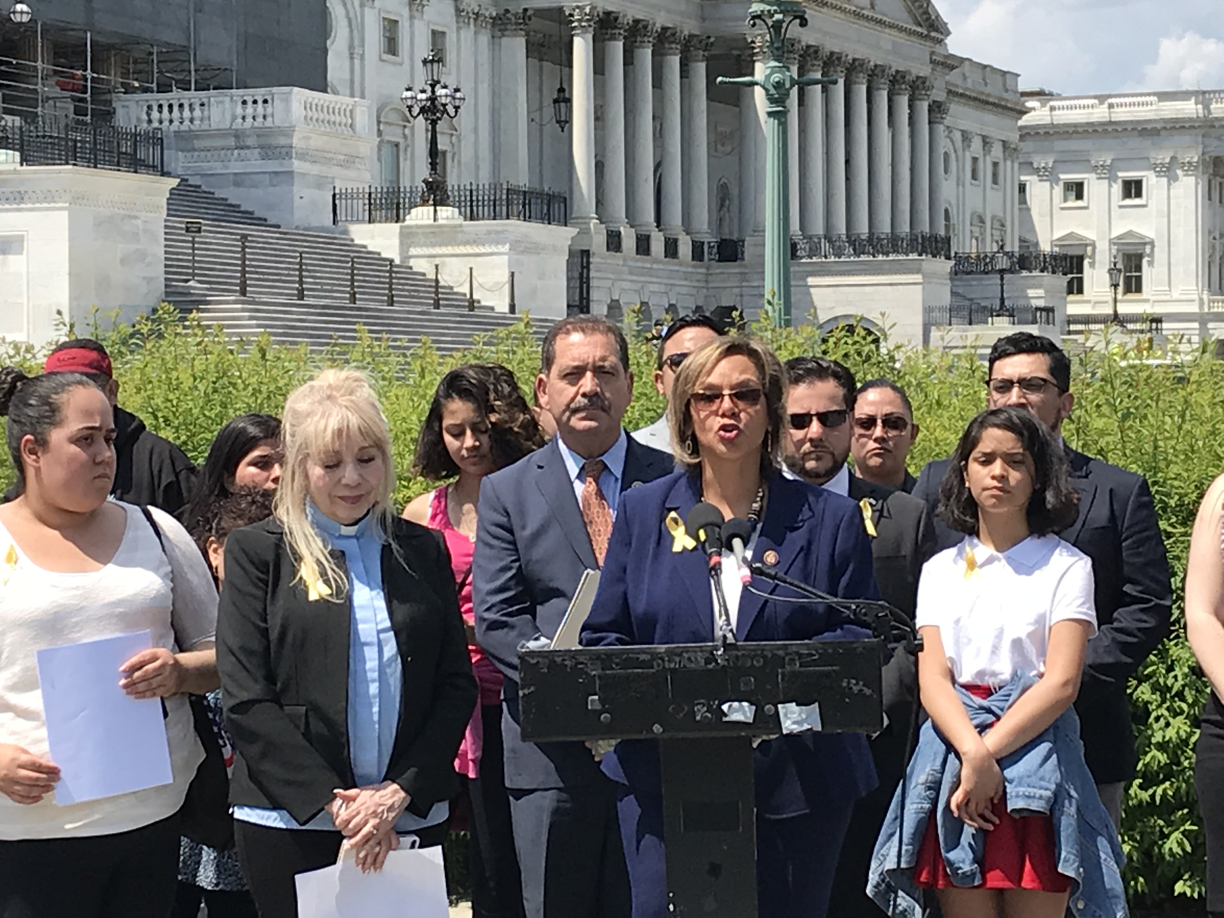 Congresswoman Robin Kelly speaks at immigration press conference
