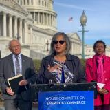 Rep. Kelly speaking at Racial Equity Working Group Press Conference