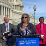 Rep. Kelly speaking at Racial Equity Working Group Press Conference