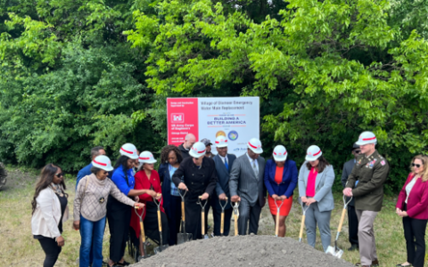 Rep. Kelly joins other officials to break ground on the worksite of the new water main